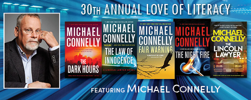 30th Annual Love of Literacy Luncheon 2021 Author Michael Connelly and Books