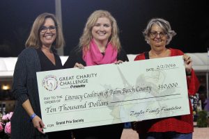 Literacy Coalition Palm Beach County Great Charity Challenge grant check 2019