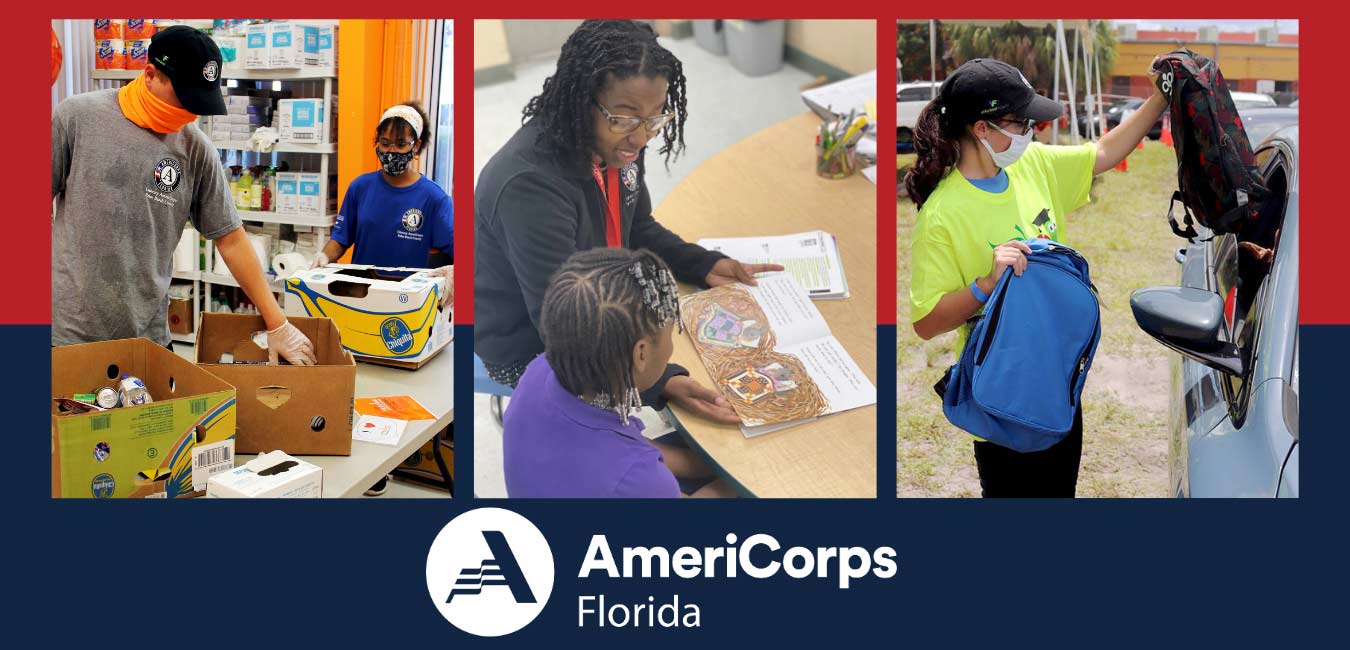 Literacy AmeriCorps Florida members in action photo